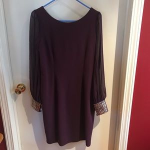 Calvin Klein purple dress